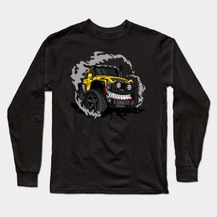 Off road yellow monster car Long Sleeve T-Shirt